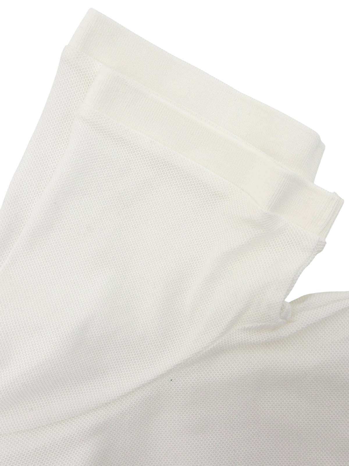 ロゴ刺繍ポロシャツ ホワイト