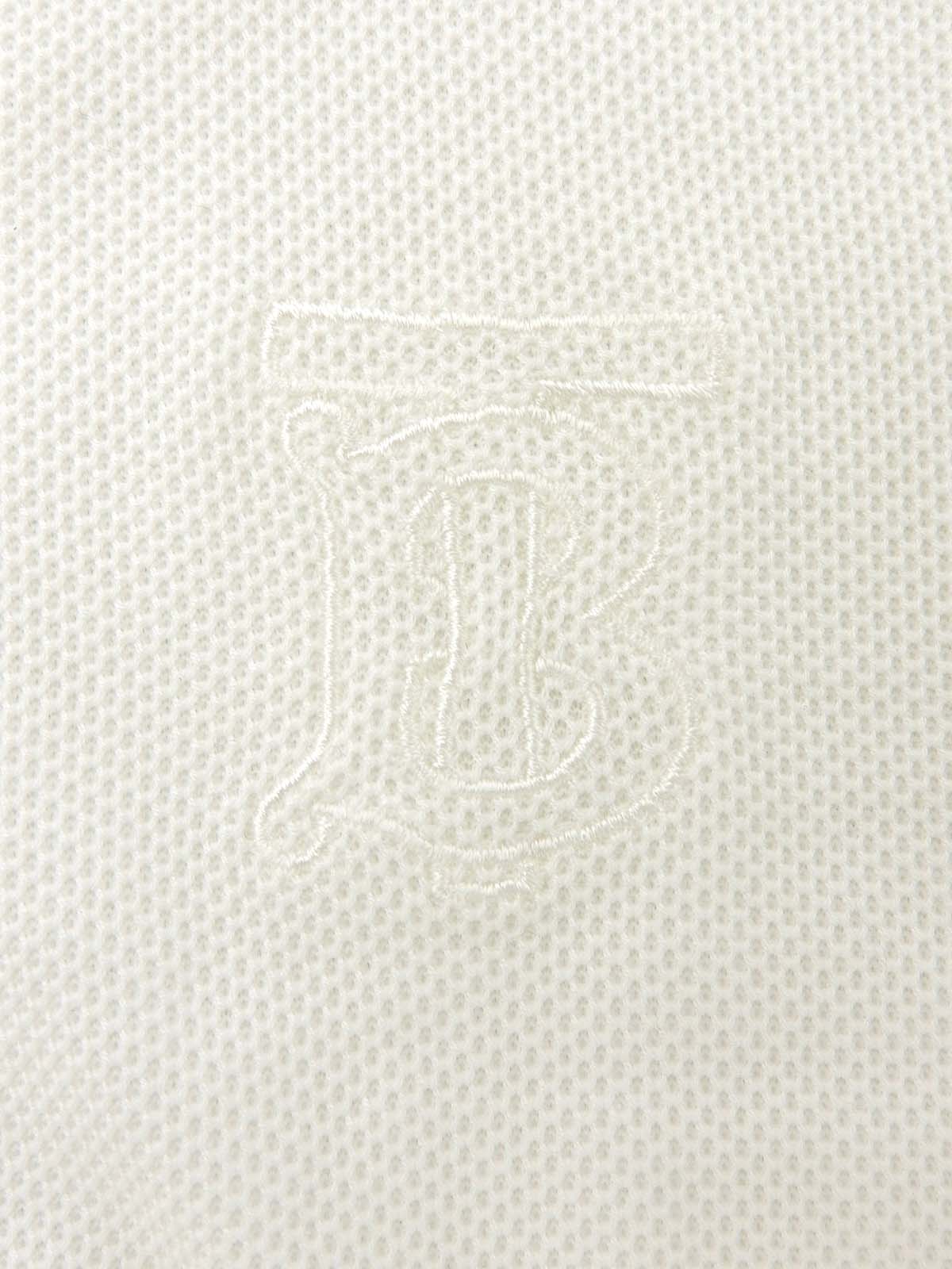 ロゴ刺繍ポロシャツ ホワイト