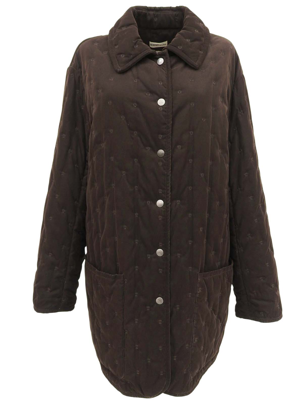 セリエボタンコート ブラウン
