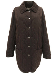 セリエボタンコート ブラウン