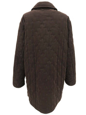 セリエボタンコート ブラウン