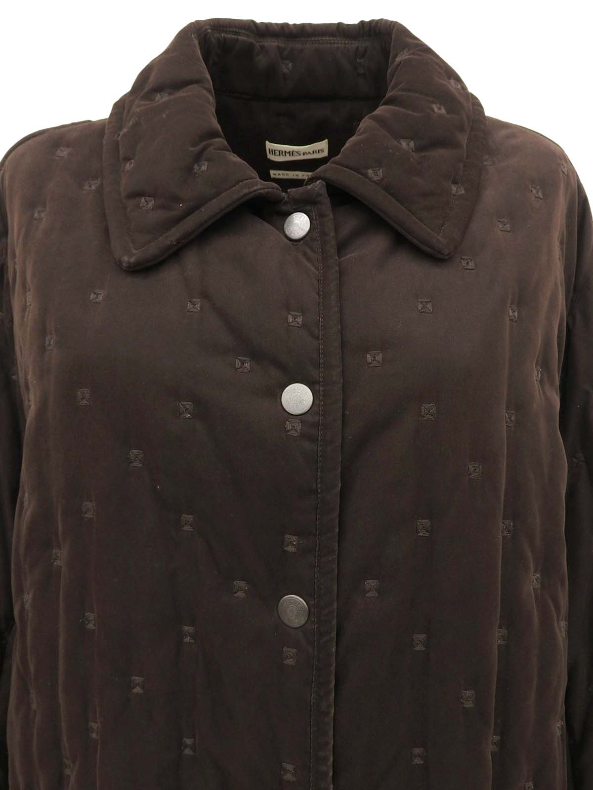 セリエボタンコート ブラウン