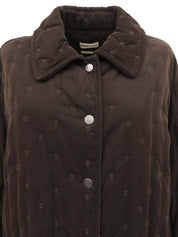 セリエボタンコート ブラウン