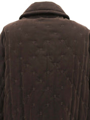 セリエボタンコート ブラウン