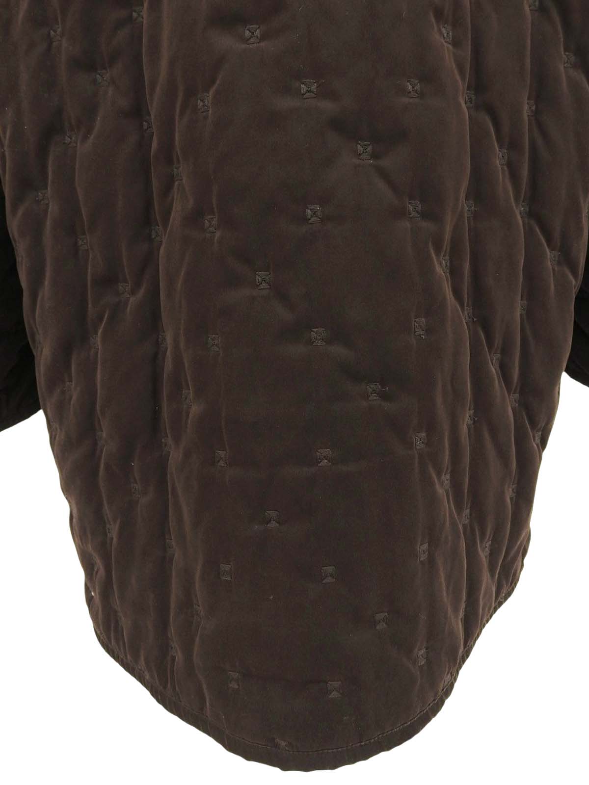 セリエボタンコート ブラウン