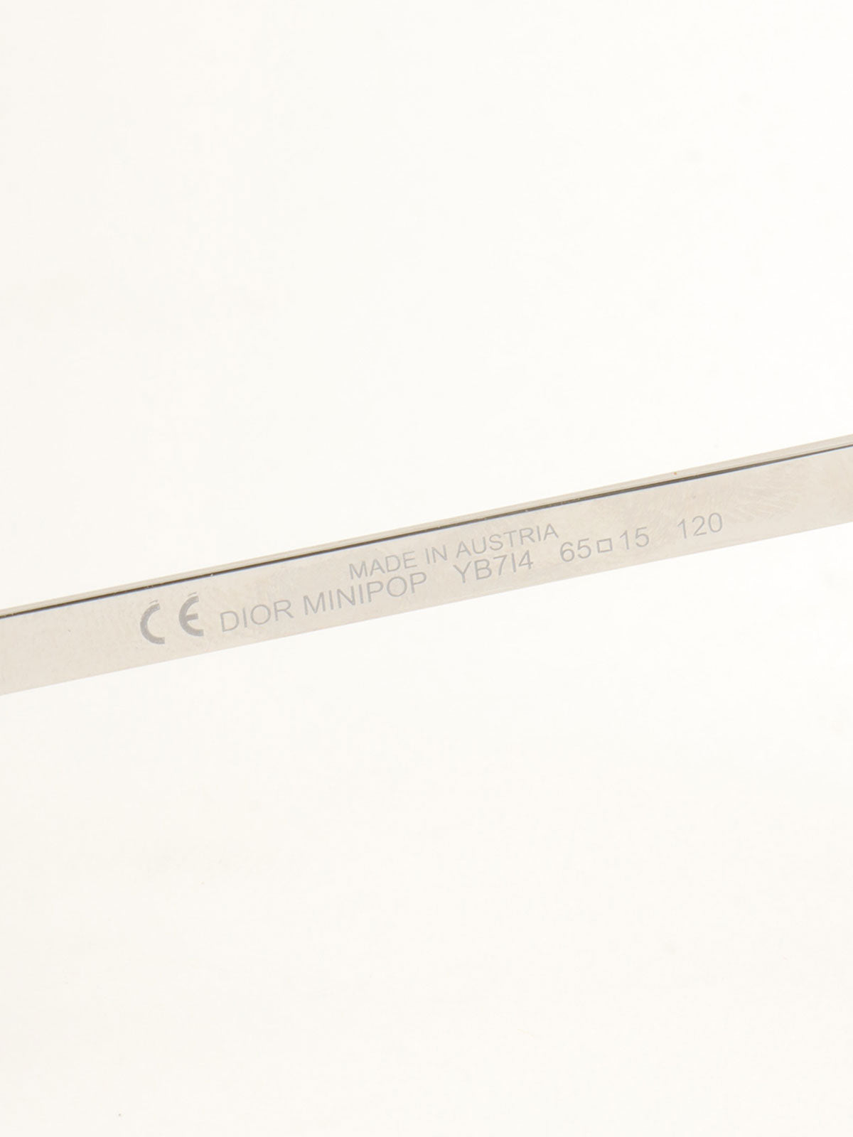 Logo Plate Rimless Sunglasses Blue