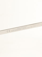 Logo Plate Rimless Sunglasses Blue