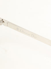 Logo Plate Rimless Sunglasses Blue