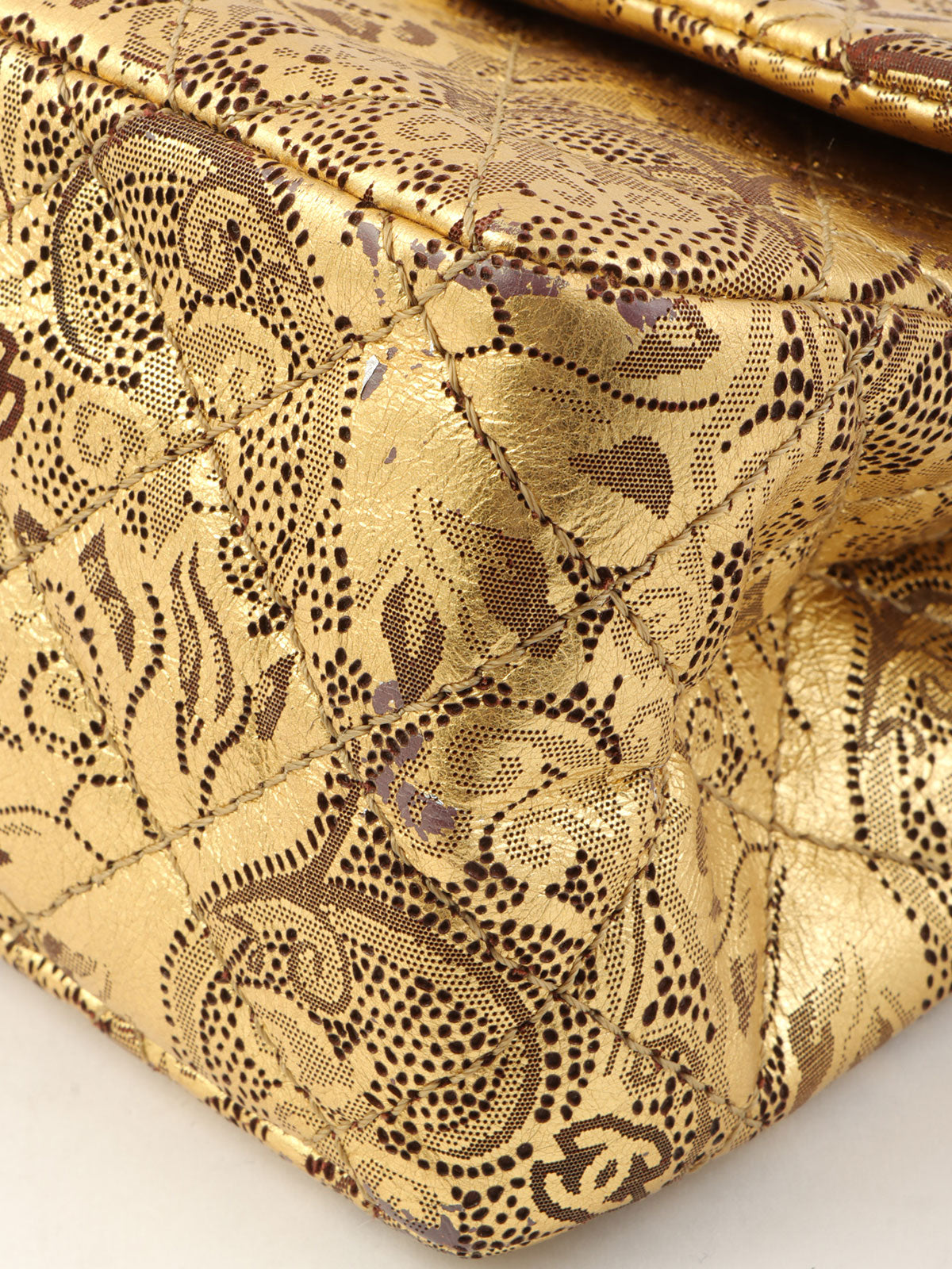 Circa 2008 Paris Moscow Collection 2.55 Chain Shoulder Bag Gold/Brown