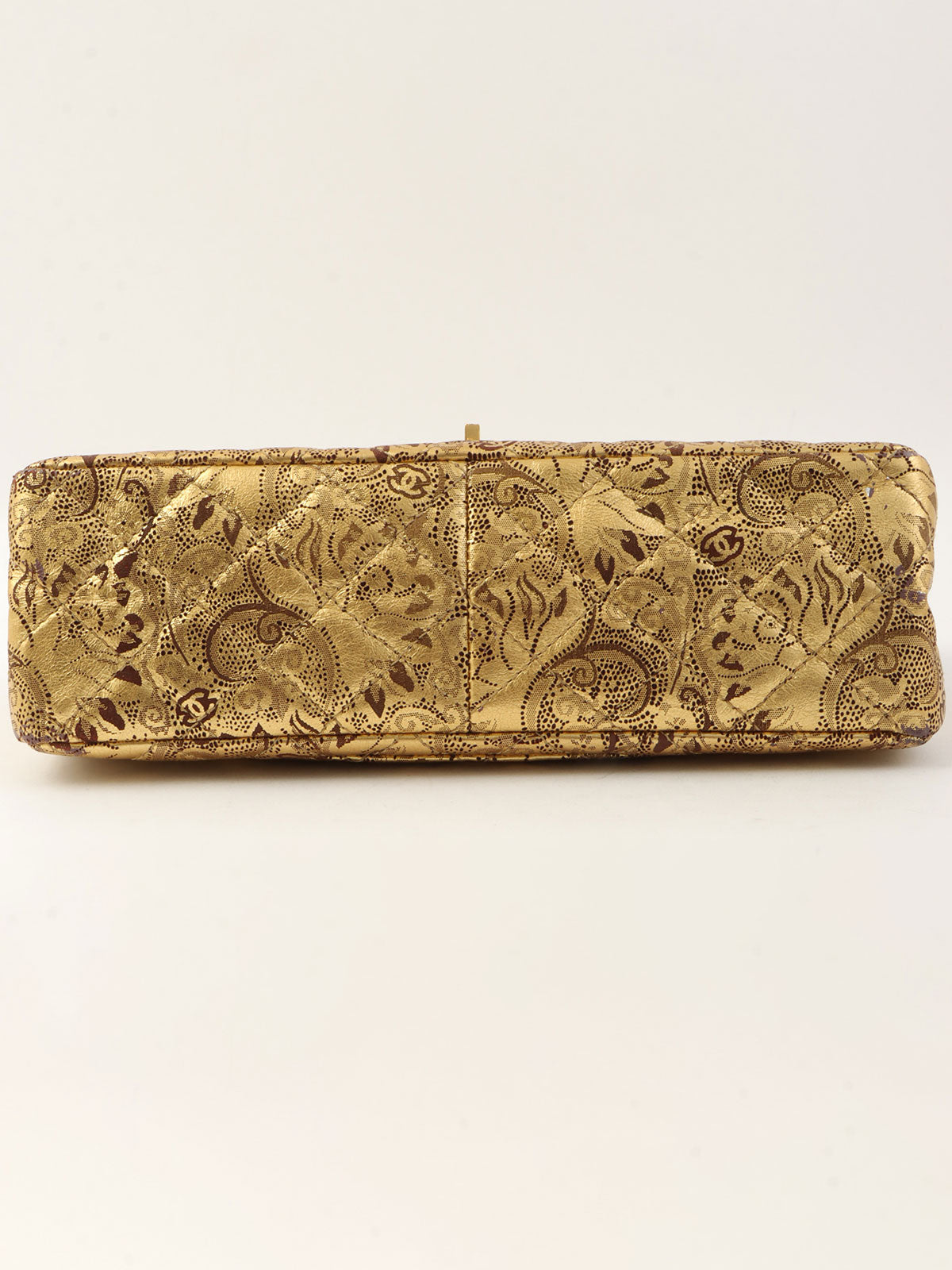 2008年頃製 パリモスクワコレクション2.55チェーンショルダーバッグ ゴールド／ブラウン