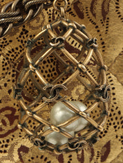 2008年頃製 パリモスクワコレクション2.55チェーンショルダーバッグ ゴールド／ブラウン