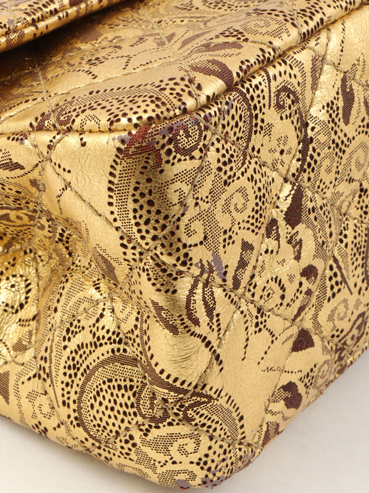 Circa 2008 Paris Moscow Collection 2.55 Chain Shoulder Bag Gold/Brown