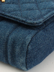 1990年頃製 デニムCCターンロックショルダーバッグミニ インディゴ