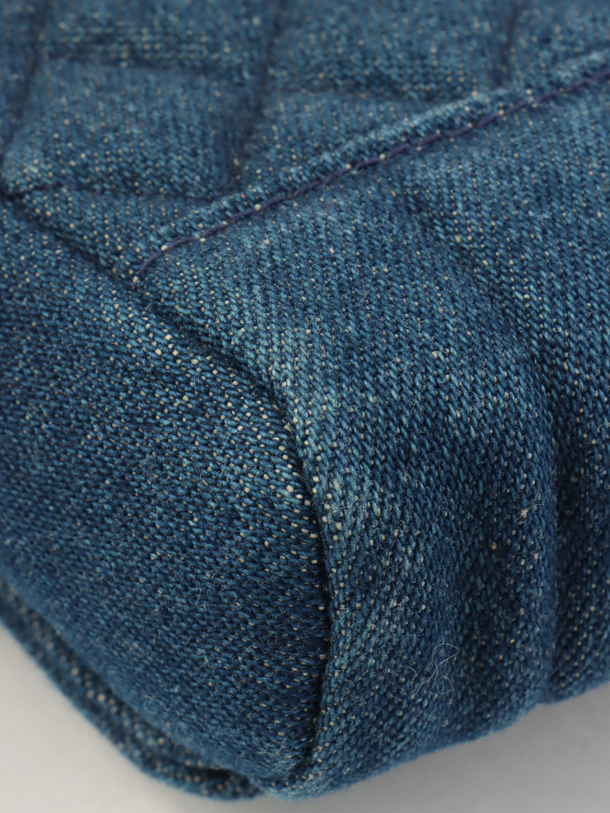 1990s Denim CC Turnlock Shoulder Bag Mini Indigo