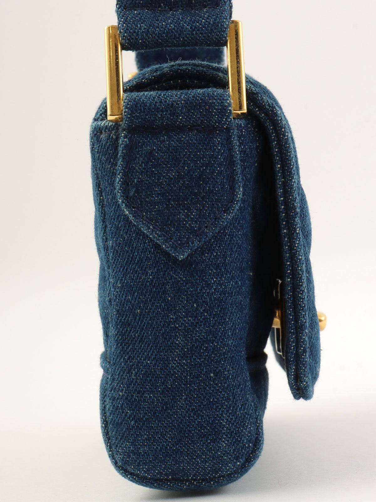 1990年頃製 デニムCCターンロックショルダーバッグミニ インディゴ