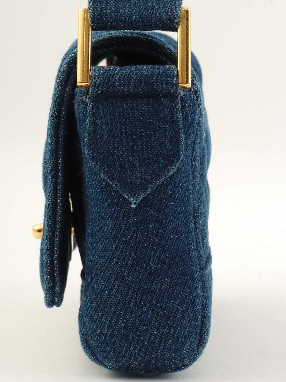 1990年頃製 デニムCCターンロックショルダーバッグミニ インディゴ