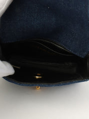 1990年頃製 デニムCCターンロックショルダーバッグミニ インディゴ