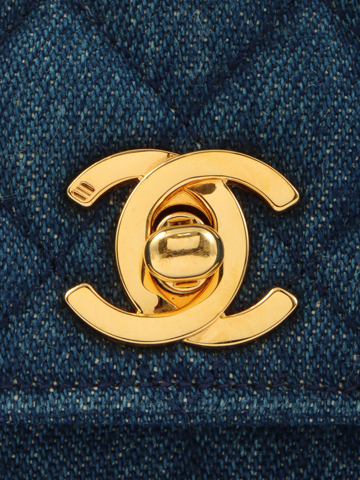 1990年頃製 デニムCCターンロックショルダーバッグミニ インディゴ