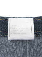 2007 Cotton Denim Combination Vest Blue