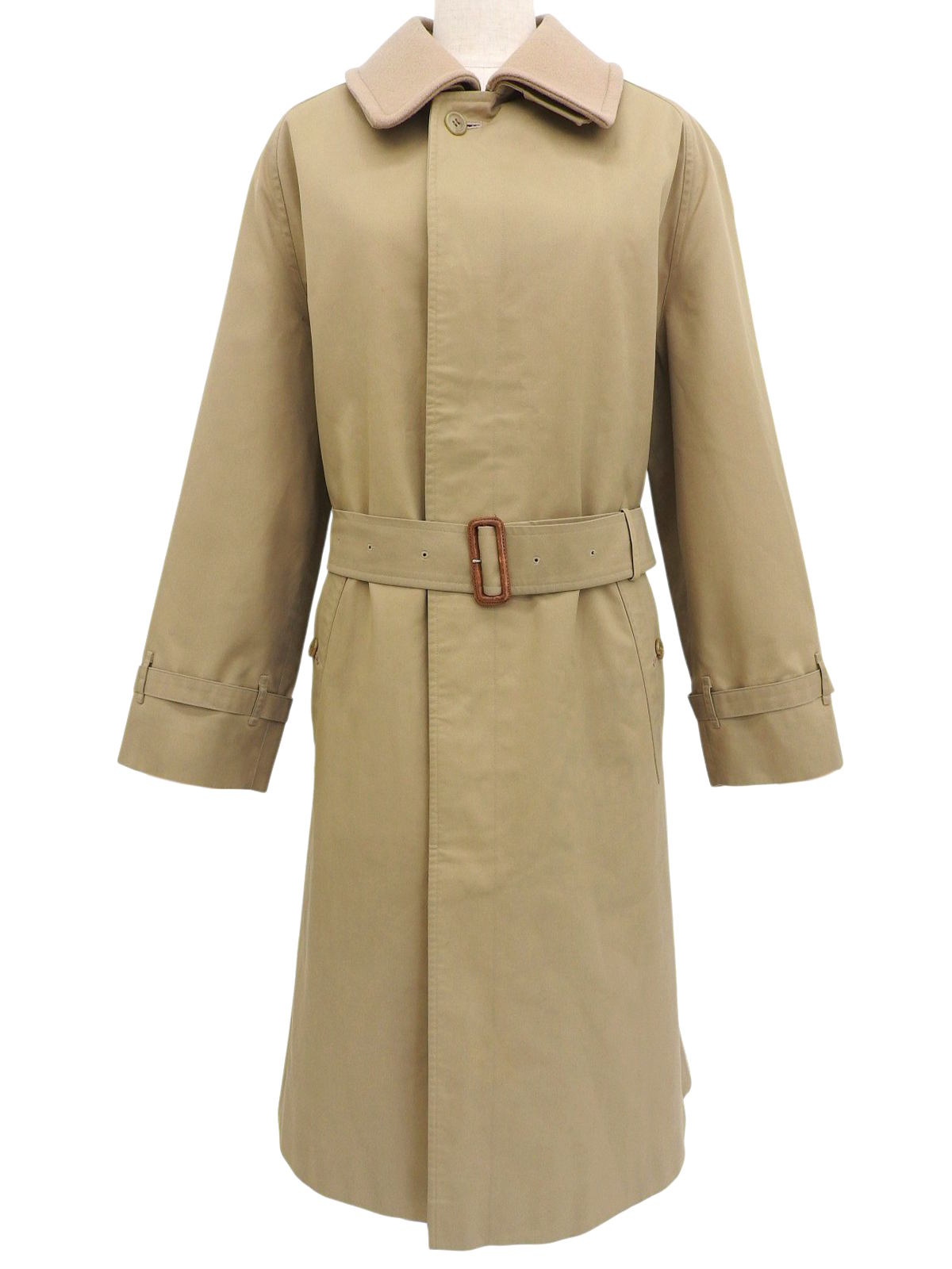 Beige wool trench coat