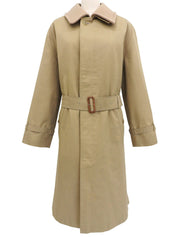 Beige wool trench coat