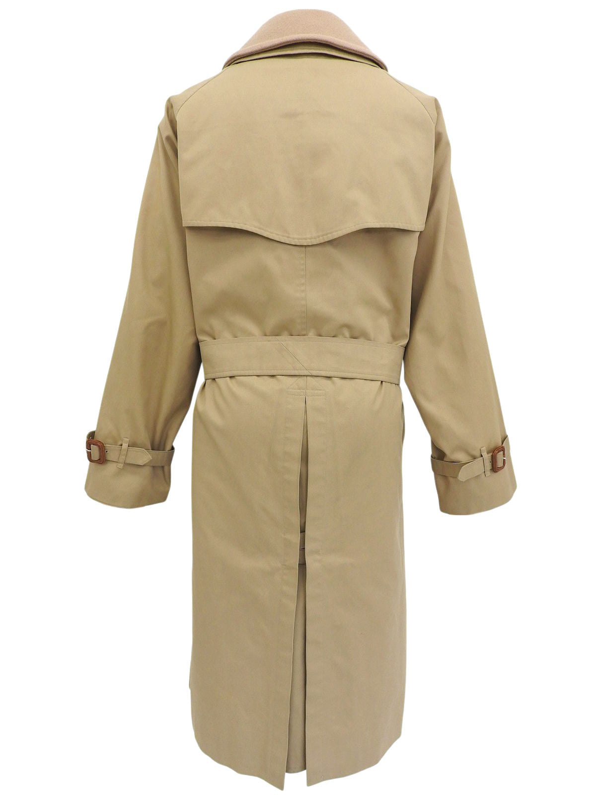 Beige wool trench coat