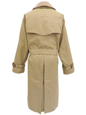 Beige wool trench coat