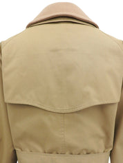 ウールステンカラーコート ベージュ