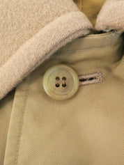 Beige wool trench coat