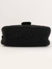 针织妈妈水桶包黑色