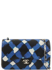 Airline Classic Flap Chain Bag Jumbo, Blue/Multi, circa 2016