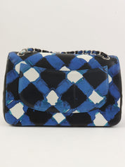 2016年頃製 エアラインクラシックフラップチェーンバッグジャンボ ブルー/マルチ