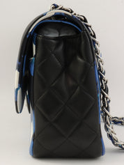 Airline Classic Flap Chain Bag Jumbo, Blue/Multi, circa 2016