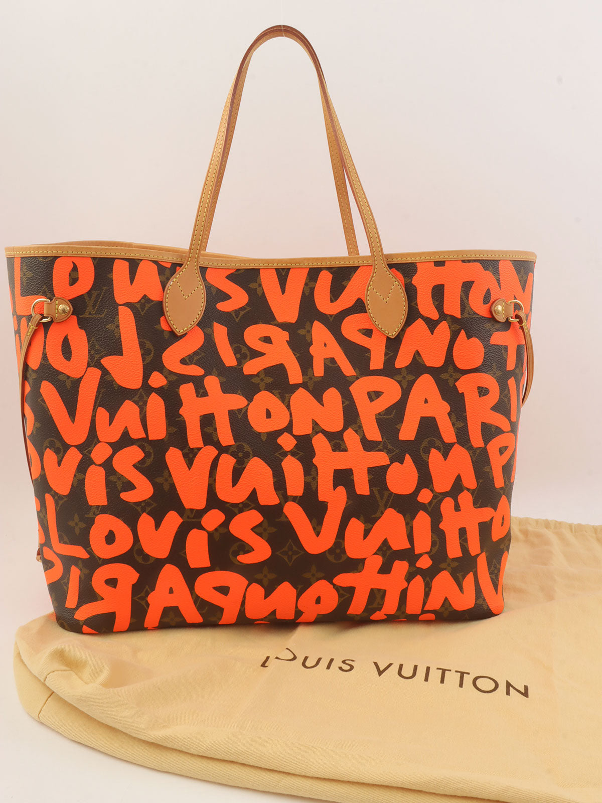 2003 Monogram Graffiti Neverfull GM Orange/Brown