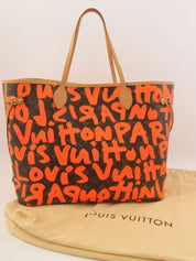 2003 Monogram Graffiti Neverfull GM Orange/Brown
