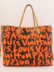 2003 Monogram Graffiti Neverfull GM Orange/Brown