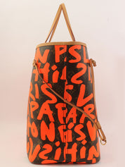 2003年Monogram Graffiti Neverfull GM橙棕色