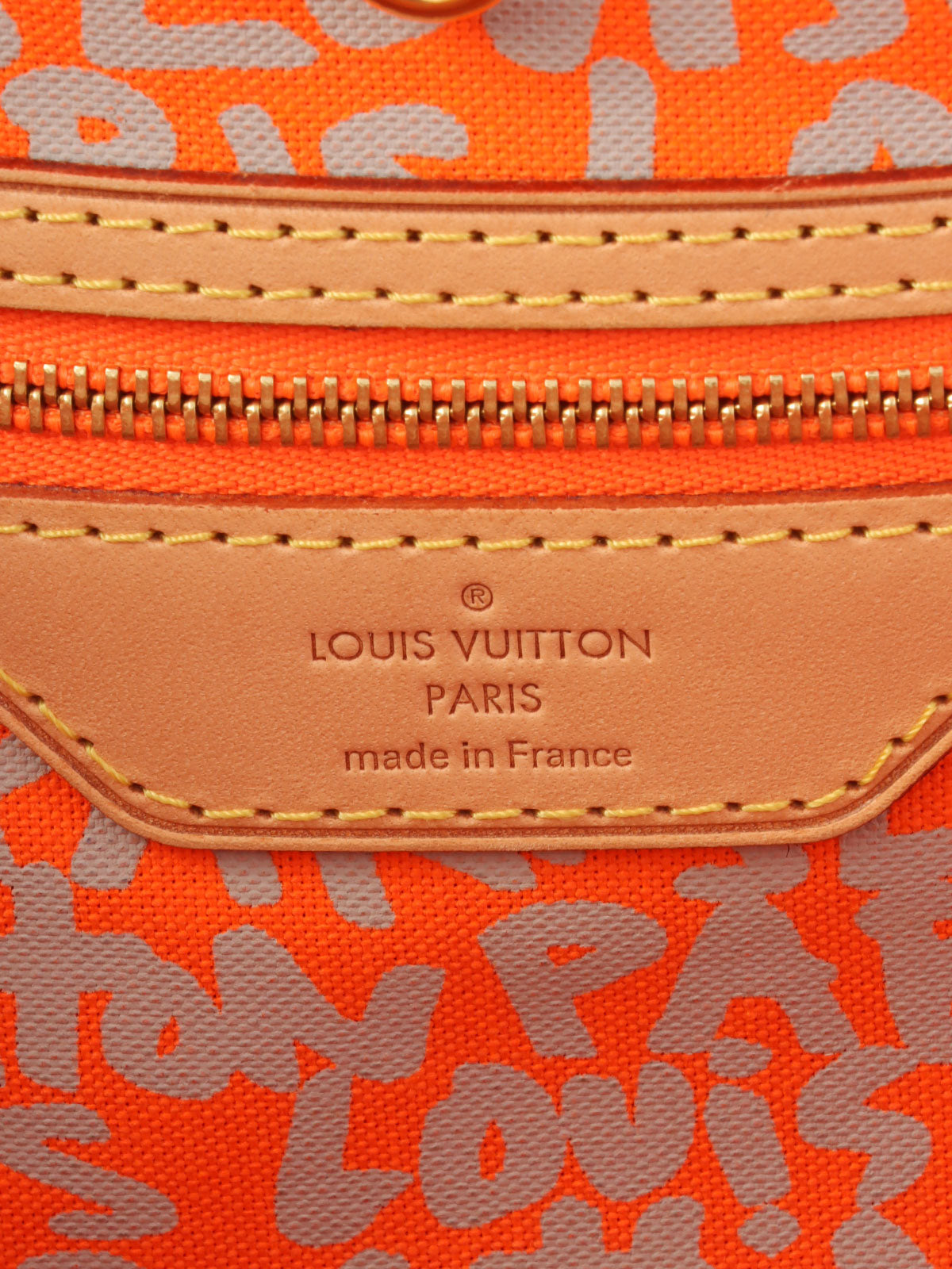 2003 Monogram Graffiti Neverfull GM Orange/Brown