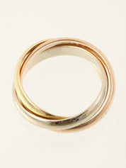 18Kトリニティリング イエローゴールド/ピンクゴールド/ホワイトゴールド