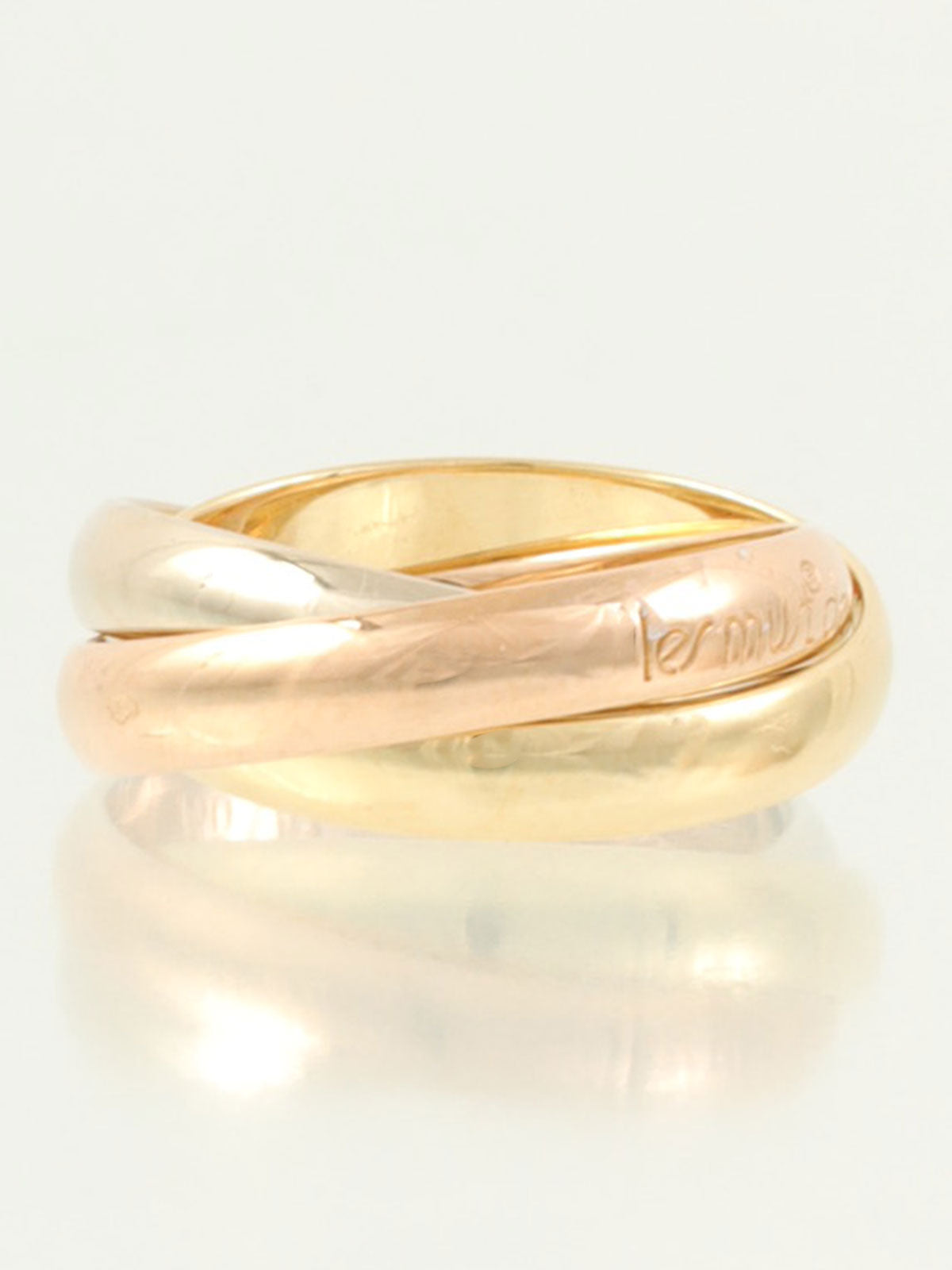 18Kトリニティリング イエローゴールド/ピンクゴールド/ホワイトゴールド