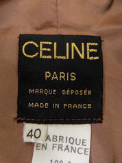 ウールロゴボタンエルボーパッチジャケット ブラウン/グレー