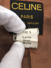 ウールロゴボタンエルボーパッチジャケット ブラウン/グレー