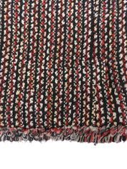 ツイードノーカラーセットアップ ブラック/レッド/マルチ