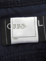 2001 Tweed CC Mark Button Long Sleeve Shirt, Navy