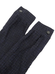 2001 Tweed CC Mark Button Long Sleeve Shirt, Navy