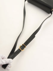 黑色竹制单肩包