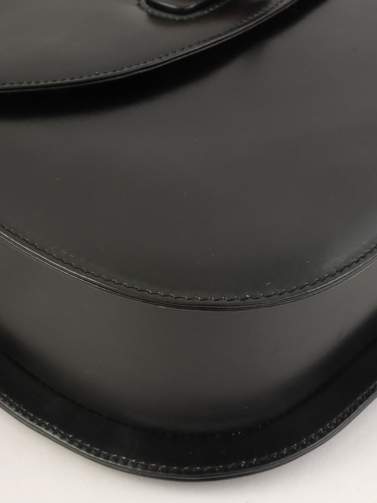 黑色竹制单肩包