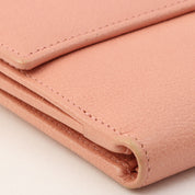 2011 Camellia CC Mark Compact Wallet Pink