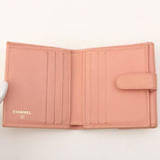 2011 Camellia CC Mark Compact Wallet Pink