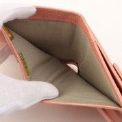 2011 Camellia CC Mark Compact Wallet Pink
